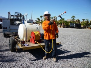 Affordable Tree Service Crew Member with Fertilizer Tank