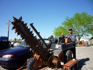 Affordable Tree Service Crew Member with Trencher